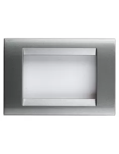 Gewiss gw32017 8-Sitzer-Playbus-Platte aus metallischem Titan